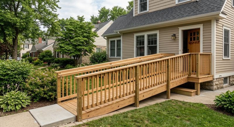 Entrance Ramp Installation in Wilmington, NC